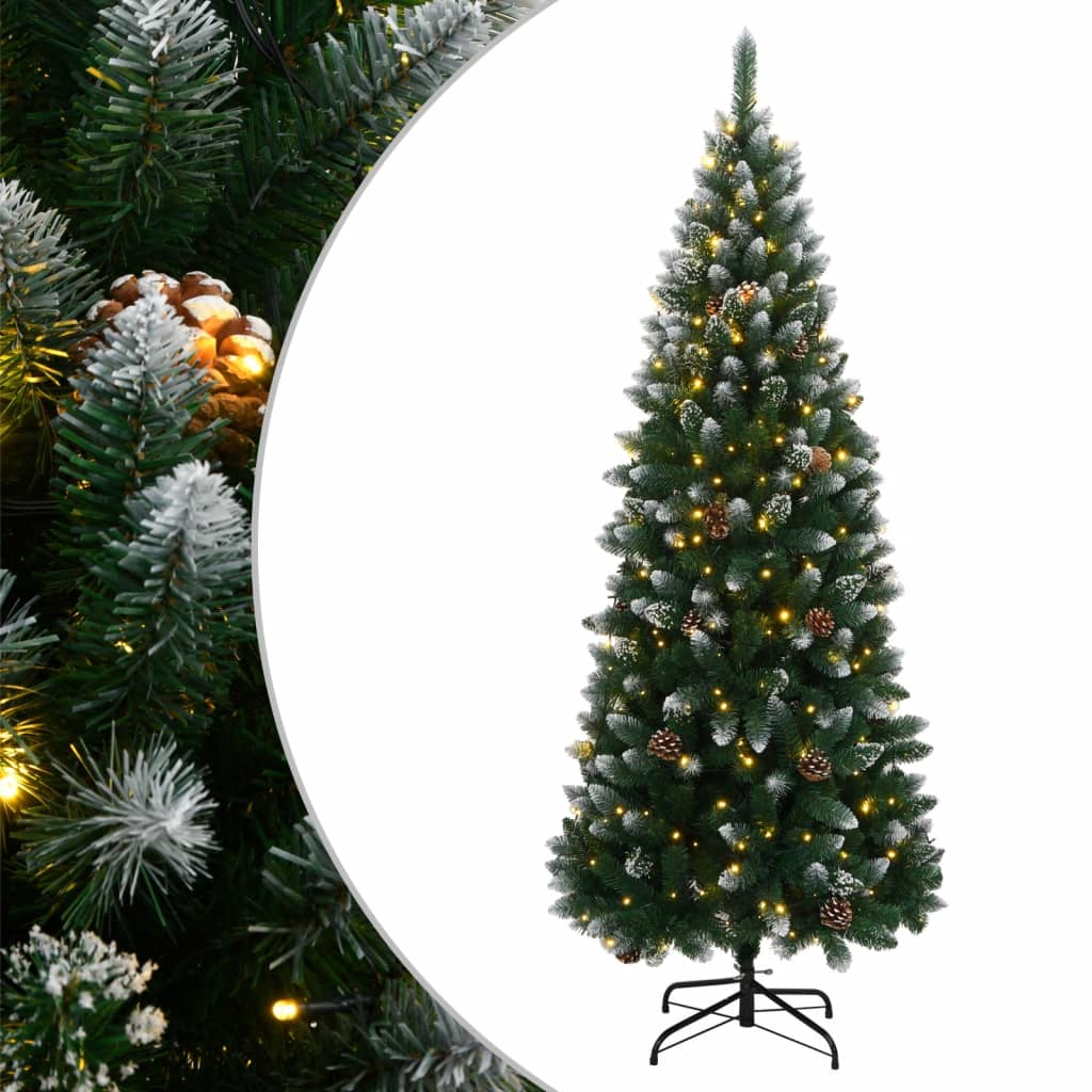 vidaXL Artificial Christmas Tree with 300 LEDs 180 cm