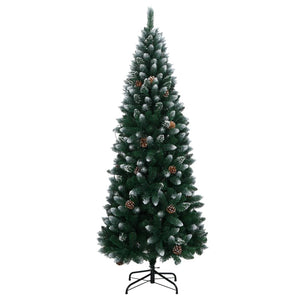 vidaXL Artificial Christmas Tree with 300 LEDs 210 cm