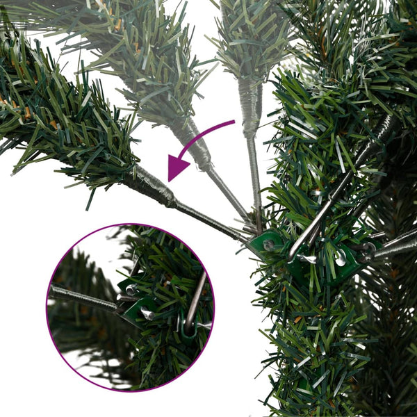 vidaXL Artificial Christmas Tree with 300 LEDs 210 cm