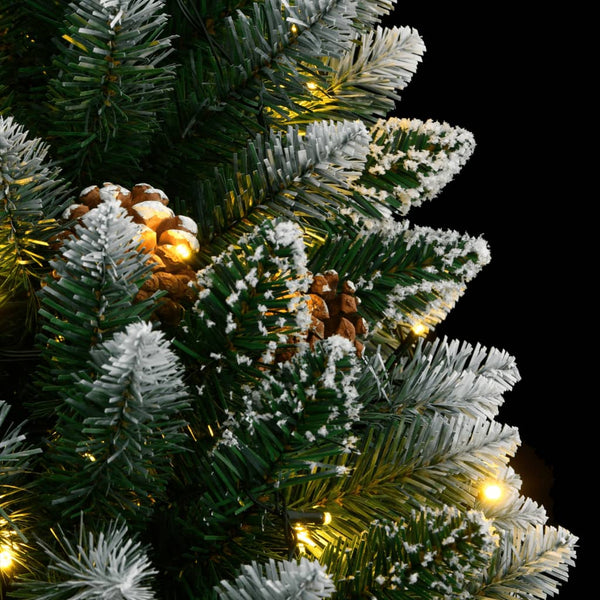 vidaXL Artificial Christmas Tree with 300 LEDs 210 cm