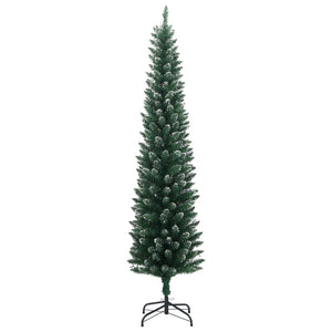 vidaXL Slim Artificial Christmas Tree 150 LEDs 120 cm