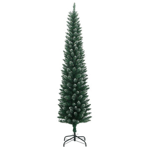 vidaXL Slim Artificial Christmas Tree 150 LEDs 150 cm
