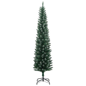 vidaXL Slim Artificial Christmas Tree 300 LEDs 210 cm