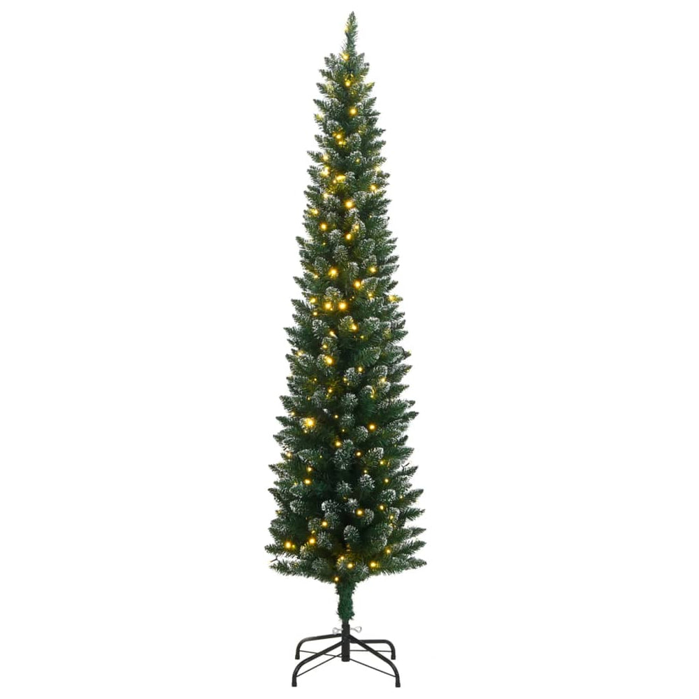 vidaXL Slim Artificial Christmas Tree 300 LEDs 240 cm