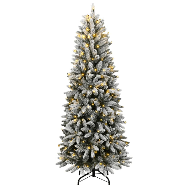 vidaXL Artificial Christmas Tree with Snow 150 LEDs 150 cm