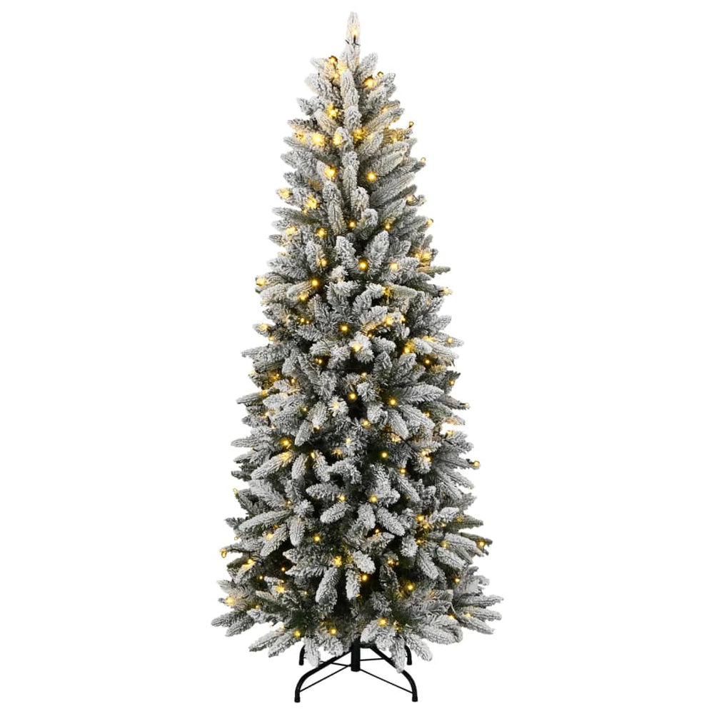 vidaXL Artificial Christmas Tree with Snow 300 LEDs 180 cm