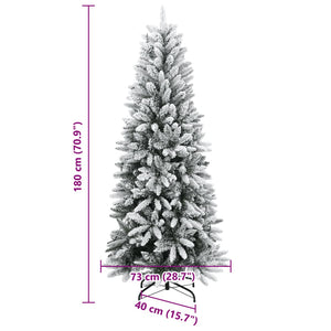 vidaXL Artificial Christmas Tree with Snow 300 LEDs 180 cm