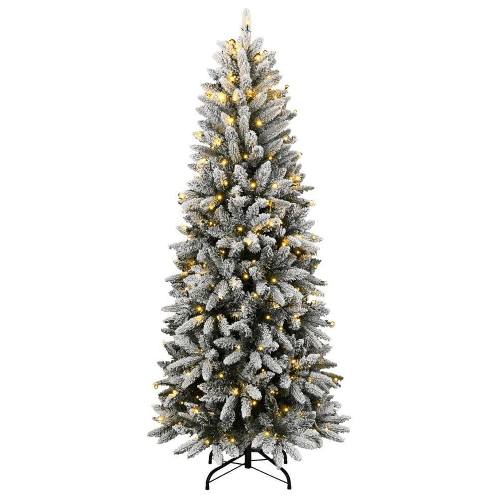 vidaXL Artificial Christmas Tree with Snow 300 LEDs 210 cm