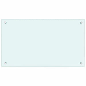 vidaXL Kitchen Backsplashes 2 pcs. White 70x40 cm Tempered Glass