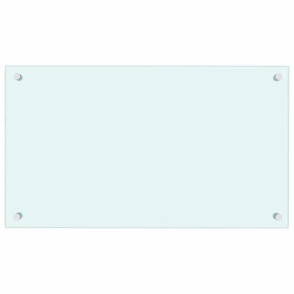 vidaXL Kitchen Backsplashes 2 pcs. White 70x40 cm Tempered Glass