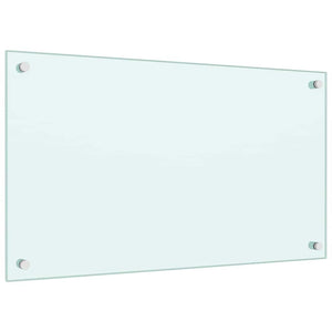 vidaXL Kitchen Backsplashes 2 pcs. White 70x40 cm Tempered Glass