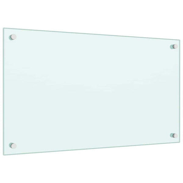 vidaXL Kitchen Backsplashes 2 pcs. White 70x40 cm Tempered Glass