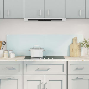 vidaXL Kitchen Backsplashes 2 pcs. White 70x40 cm Tempered Glass