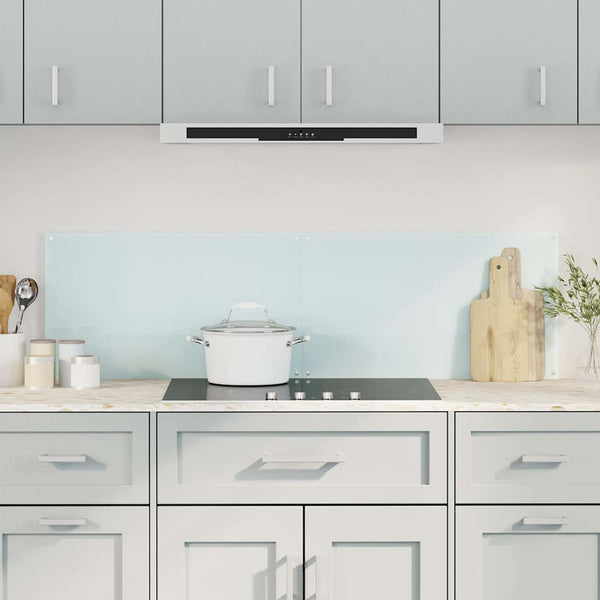 vidaXL Kitchen Backsplashes 2 pcs. White 70x40 cm Tempered Glass