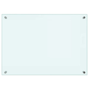 vidaXL Kitchen Splashbacks 2 pcs White 70x50 cm Tempered Glass