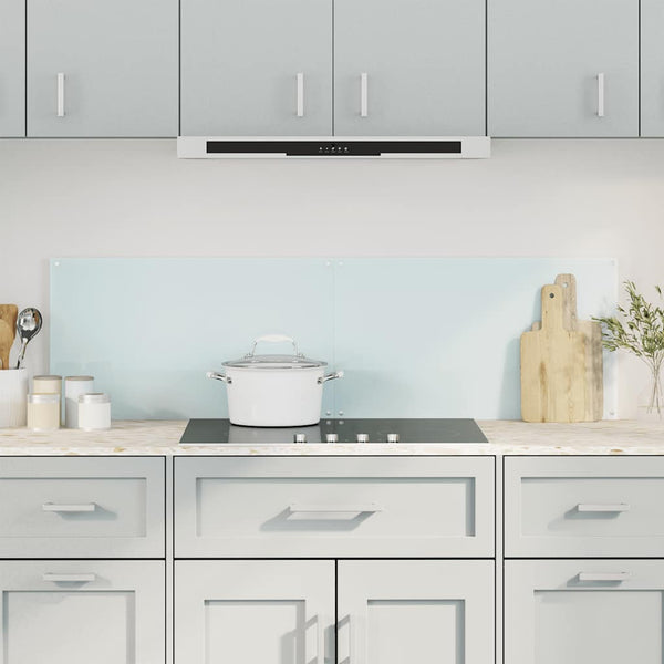 vidaXL Kitchen Splashbacks 2 pcs White 70x50 cm Tempered Glass