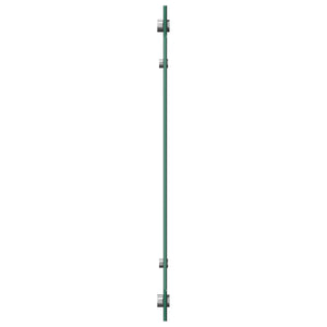 Küchenrückwand 2er Set Schwarz Hartglas 80x40 cm