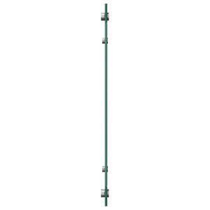 Küchenrückwand 2er Set Schwarz Hartglas 80x60cm
