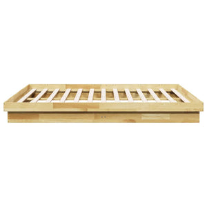 vidaXL Solid Wood Bed Frame without Mattress 180x200 cm Oak Wood