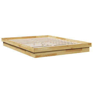 vidaXL Solid Wood Bed Frame without Mattress 160x200 cm Oak Wood