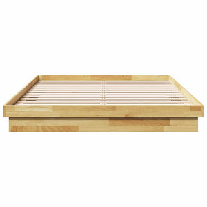 vidaXL Solid Wood Bed Frame without Mattress 150x200 cm Oak Wood