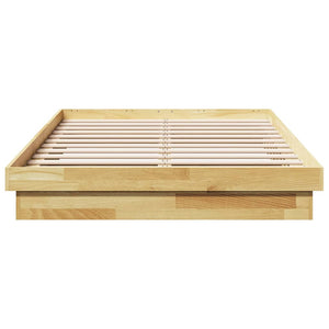vidaXL Solid Oak Bed Frame without Mattress 120x200 cm