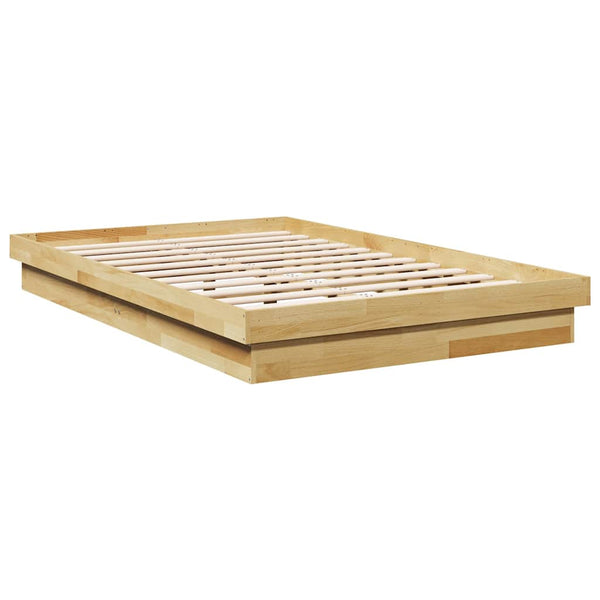 vidaXL Solid Oak Bed Frame without Mattress 120x200 cm