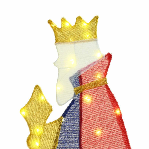 vidaXL 3 Wise Men Christmas Lights 3 pcs Warm White 105 cm