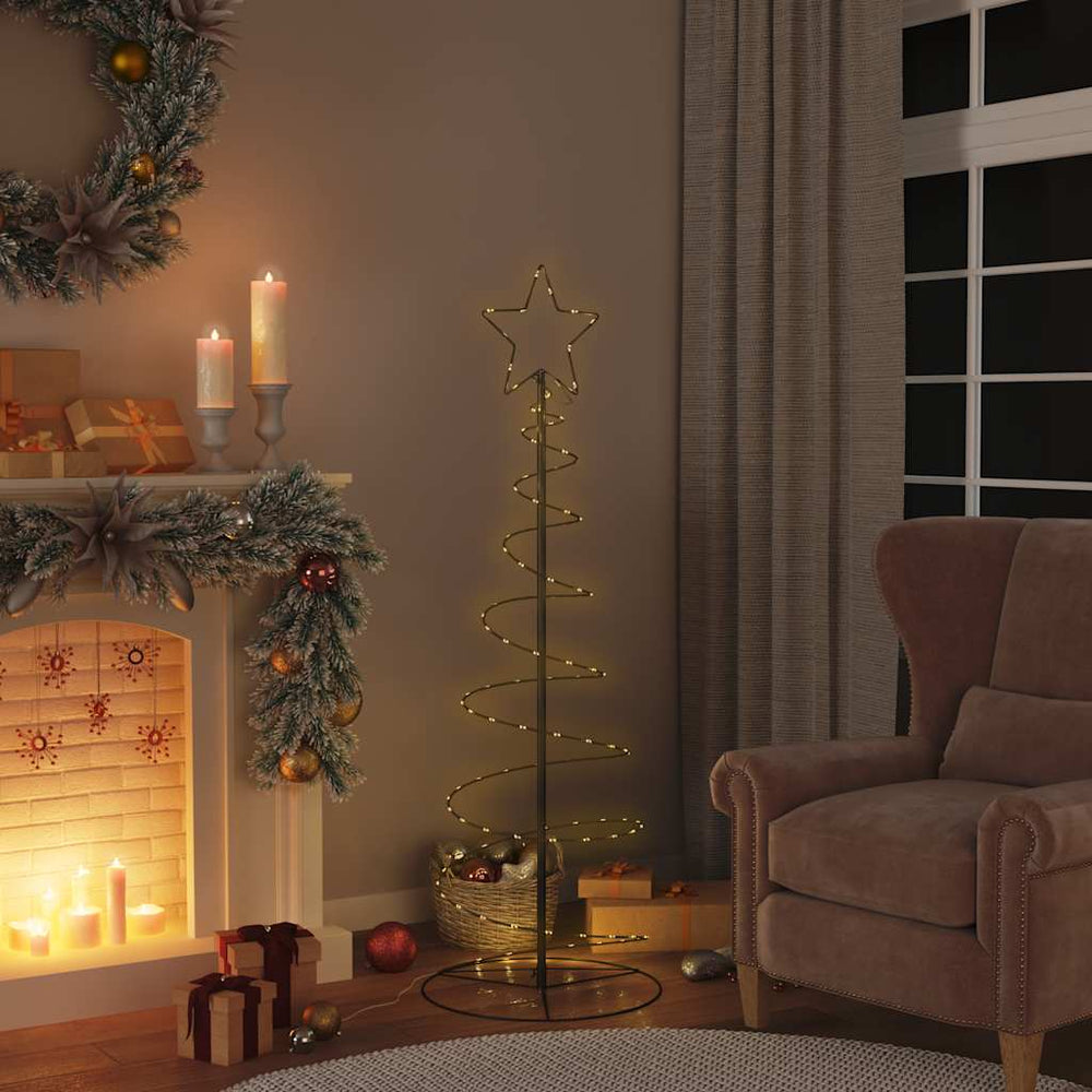 vidaXL LED Christmas Tree 100 LEDs Warm White 150 cm
