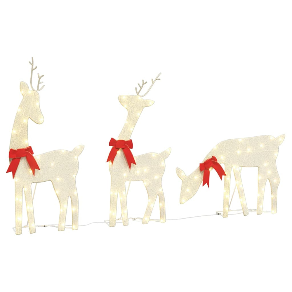 vidaXL LED Reindeer 3 pcs. 90 LEDs Warm White