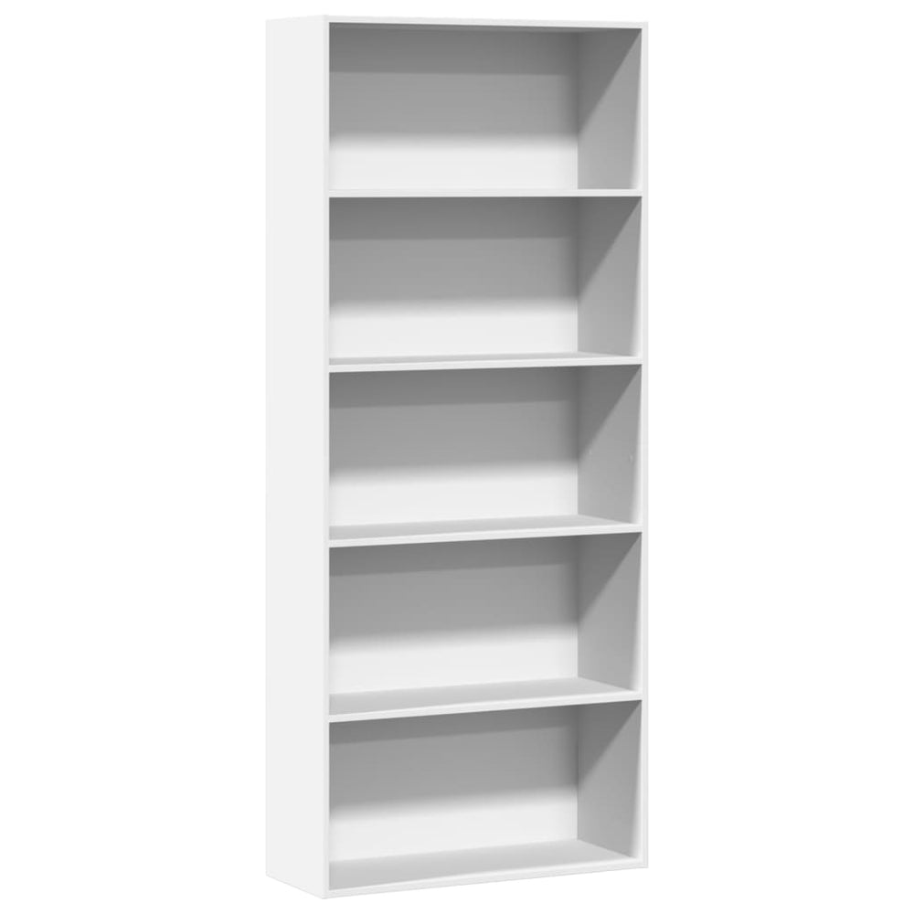vidaXL Bookcase White 80x30x189 cm Engineered Wood
