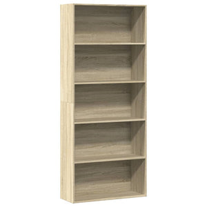 vidaXL Sonoma Oak Bookcase 80x30x189 cm Engineered Wood