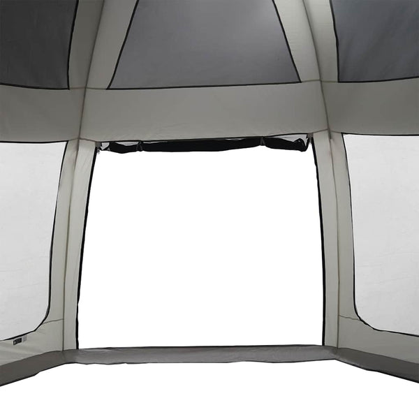 Poolzelt mit Netz Seitenteilen 612x612 cm Grau