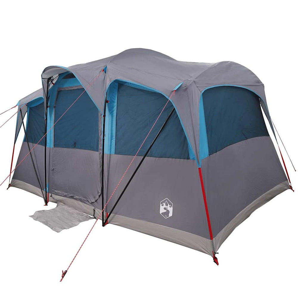 vidaXL Family Tent with Awning Blue and Grey 435 x 255 x 216 cm
