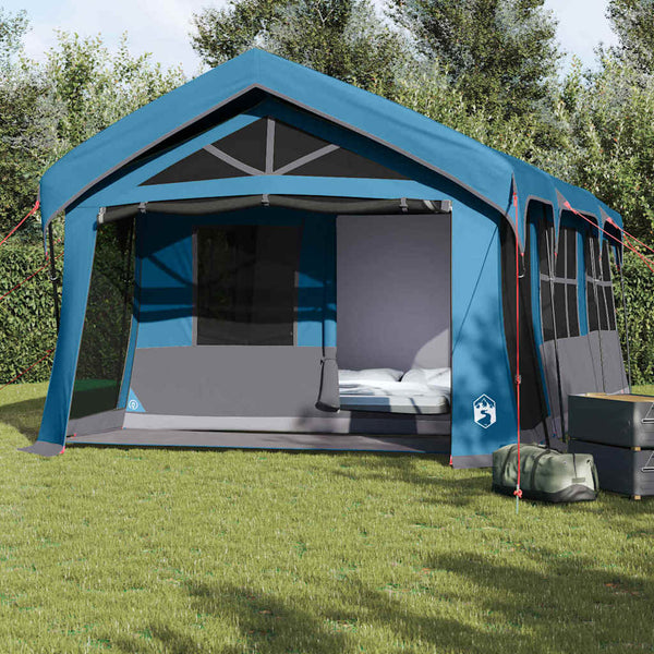 vidaXL Family Tent Blue and Grey 620 x 322 x 240 cm Polyester