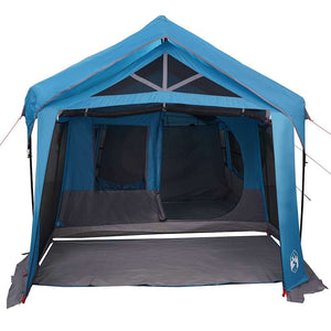 vidaXL Family Tent Blue and Grey 620 x 322 x 240 cm Polyester