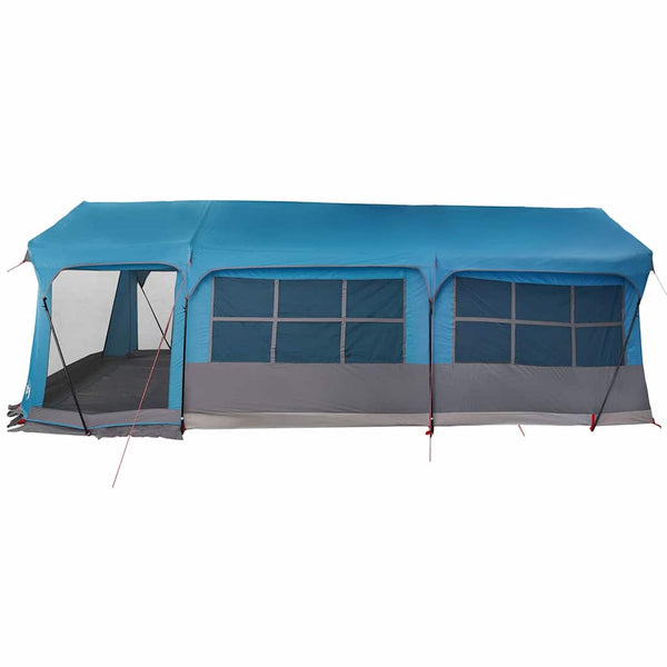 vidaXL Family Tent Blue and Grey 620 x 322 x 240 cm Polyester