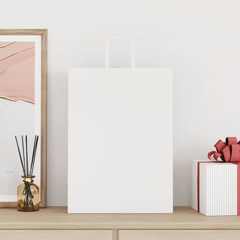 Papiertragetaschen Weiß mit Henkeln 32x17x44 cm - 250 Stk.