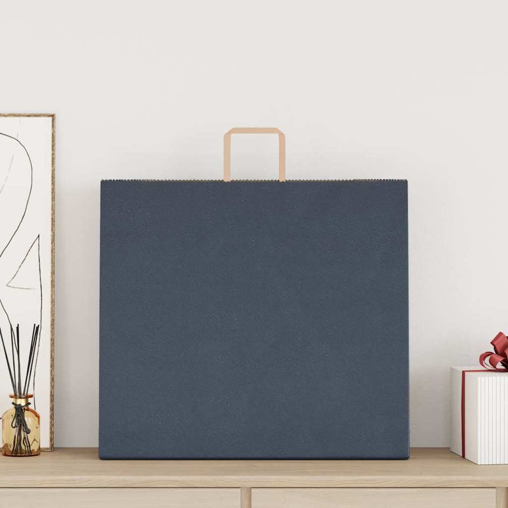 vidaXL Paper Bags 250 pcs. with Handles Blue 54x15x49 cm
