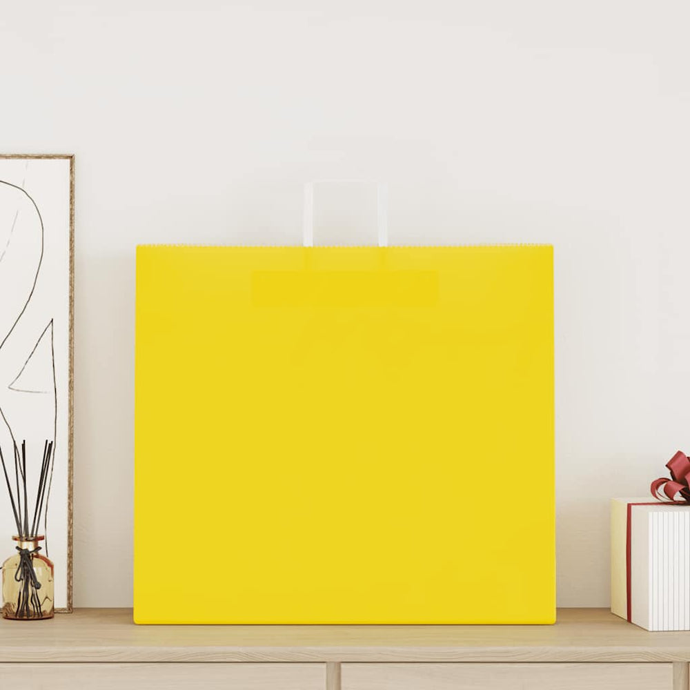 vidaXL Paper Carrier Bags 50 pcs. with Handles Yellow 54x15x49 cm