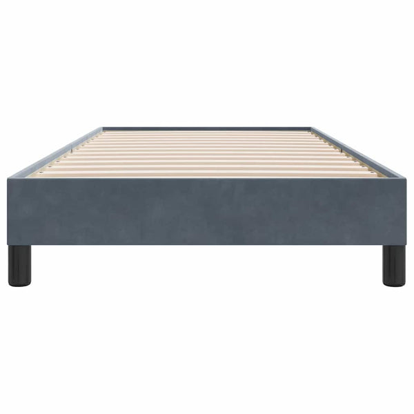 Boxspringbett Dunkelgrau 80x210 cm Samt