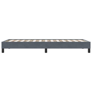 Boxspringbett Dunkelgrau 80x210 cm Samt