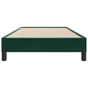 Boxspringbett Dunkelgrün 80x210 cm Samt