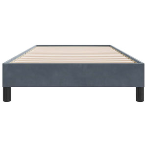 Boxspringbett Dunkelgrau 90x210 cm Samt