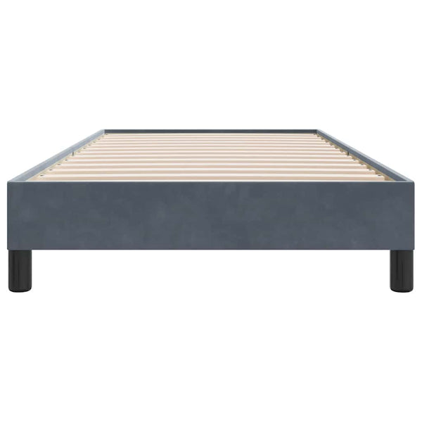 Boxspringbett Dunkelgrau 90x210 cm Samt