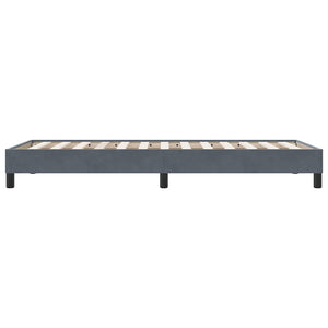 Boxspringbett Dunkelgrau 90x210 cm Samt