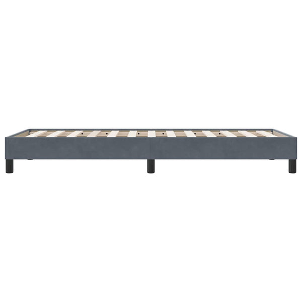 Boxspringbett Dunkelgrau 90x210 cm Samt