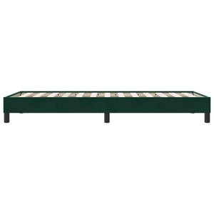 Boxspringbett Dunkelgrün 90x210 cm Samt