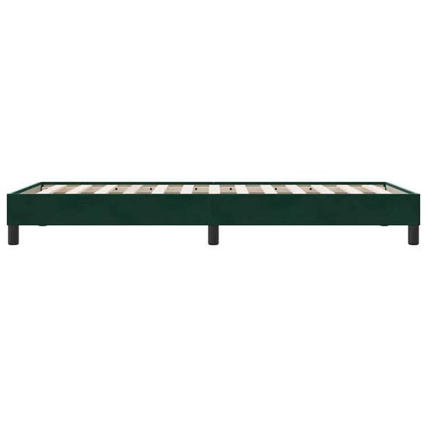 Boxspringbett Dunkelgrün 90x210 cm Samt
