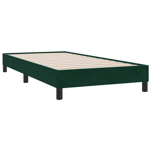 Boxspringbett Dunkelgrün 90x210 cm Samt